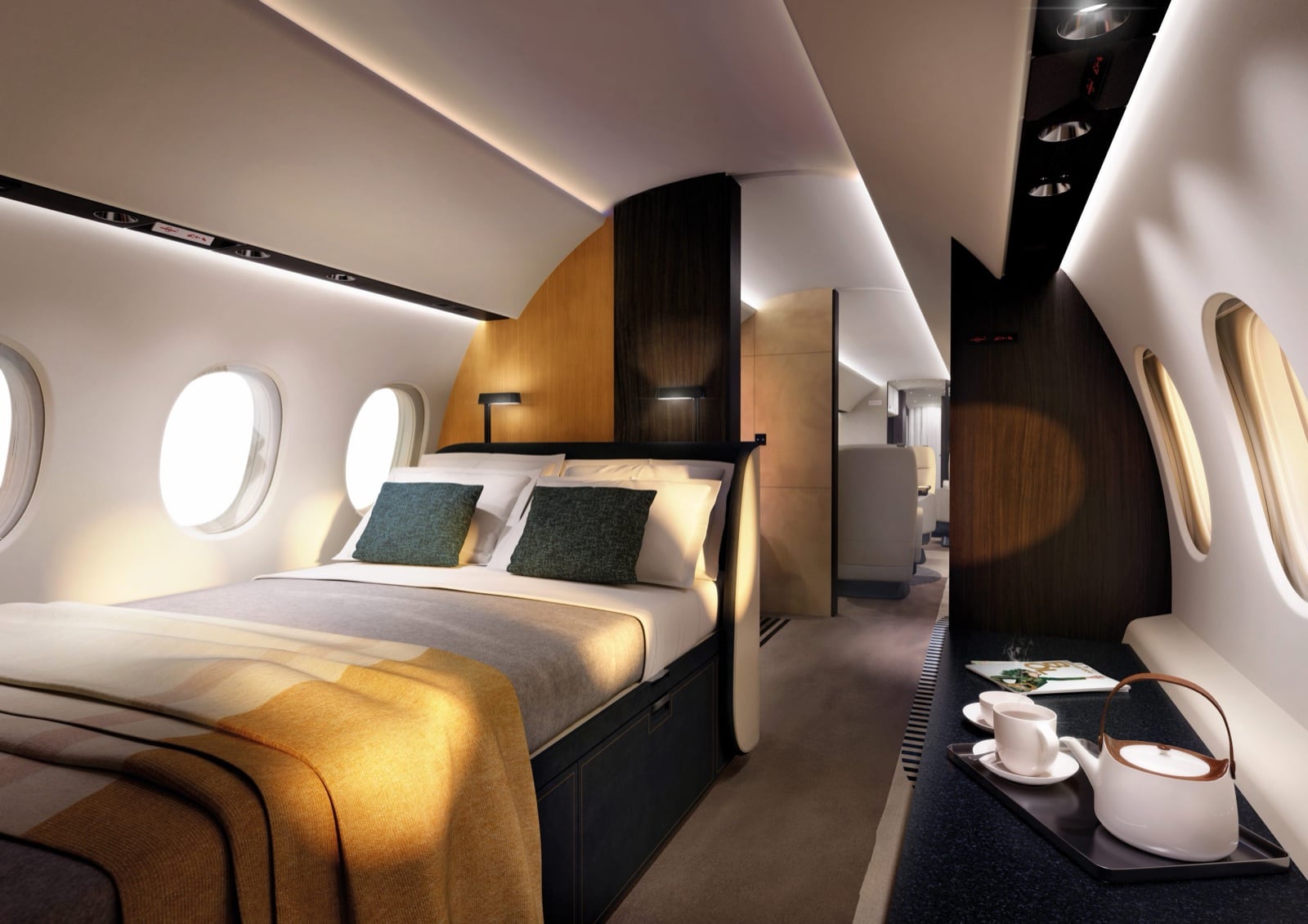 The Falcon 10X cabin - manufacturer visualisation