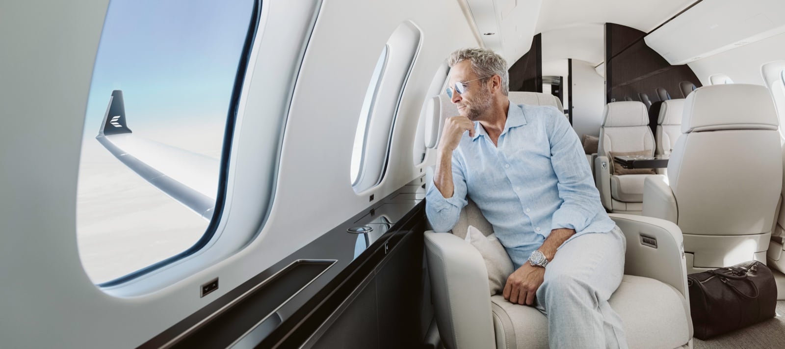 The Global four-zone cabin as presented on Bombardier's Global 8000 pages