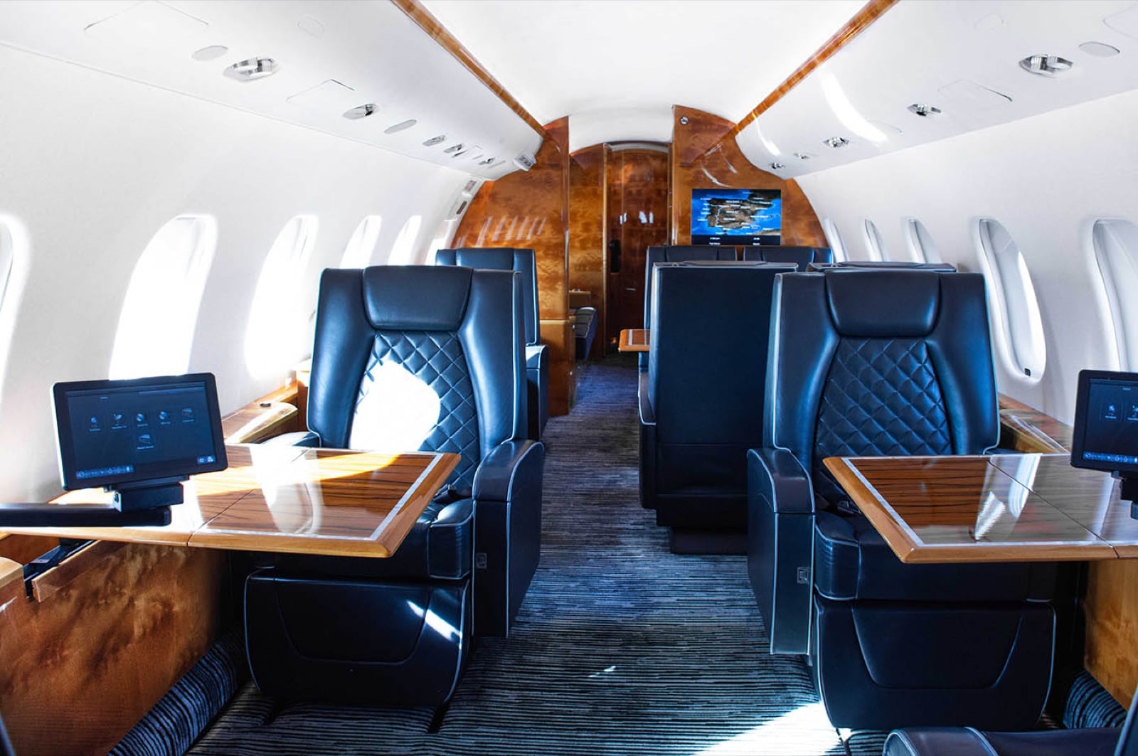 The Global Express XRS cabin
