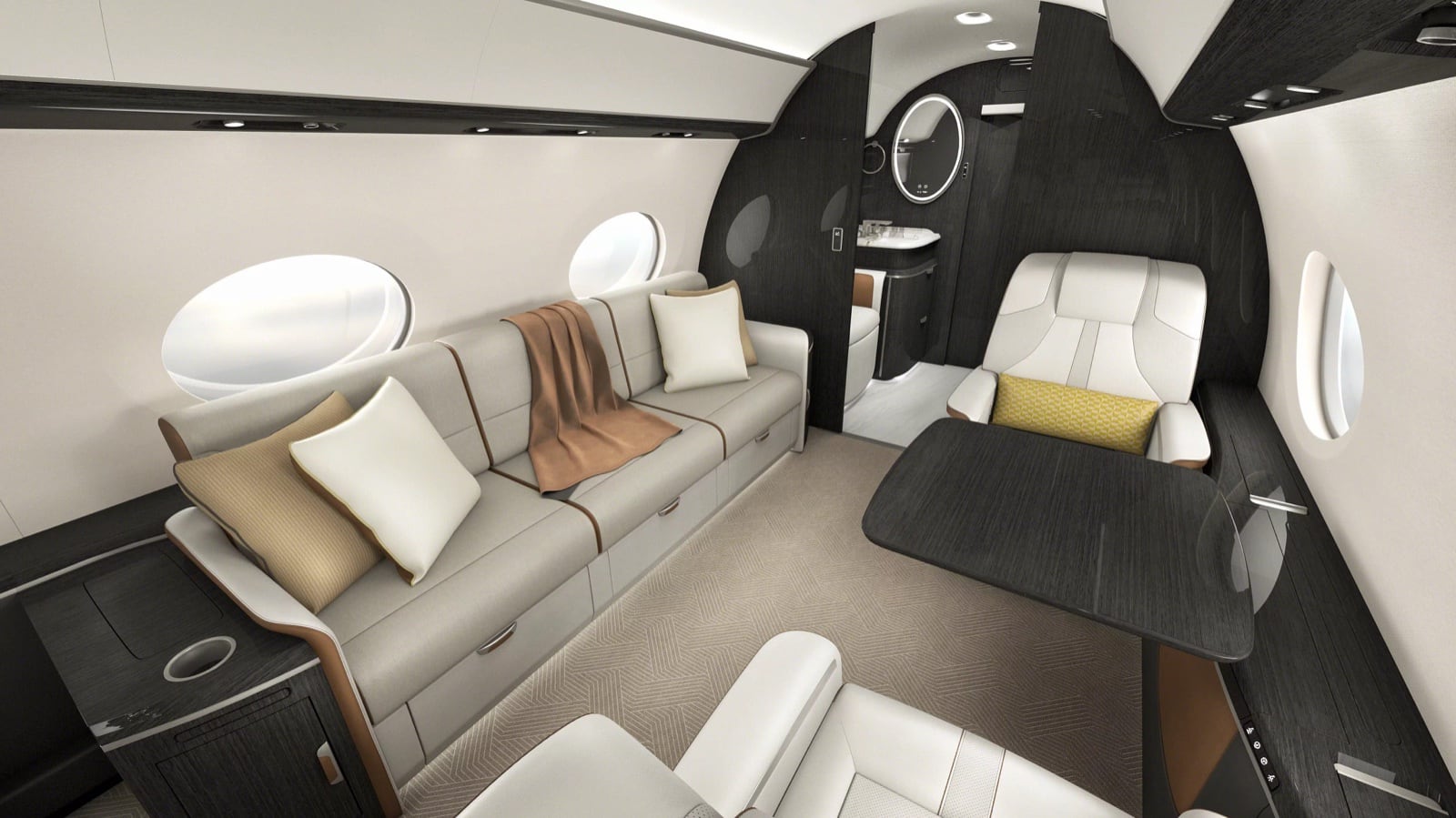The G800 cabin - manufacturer visualisation